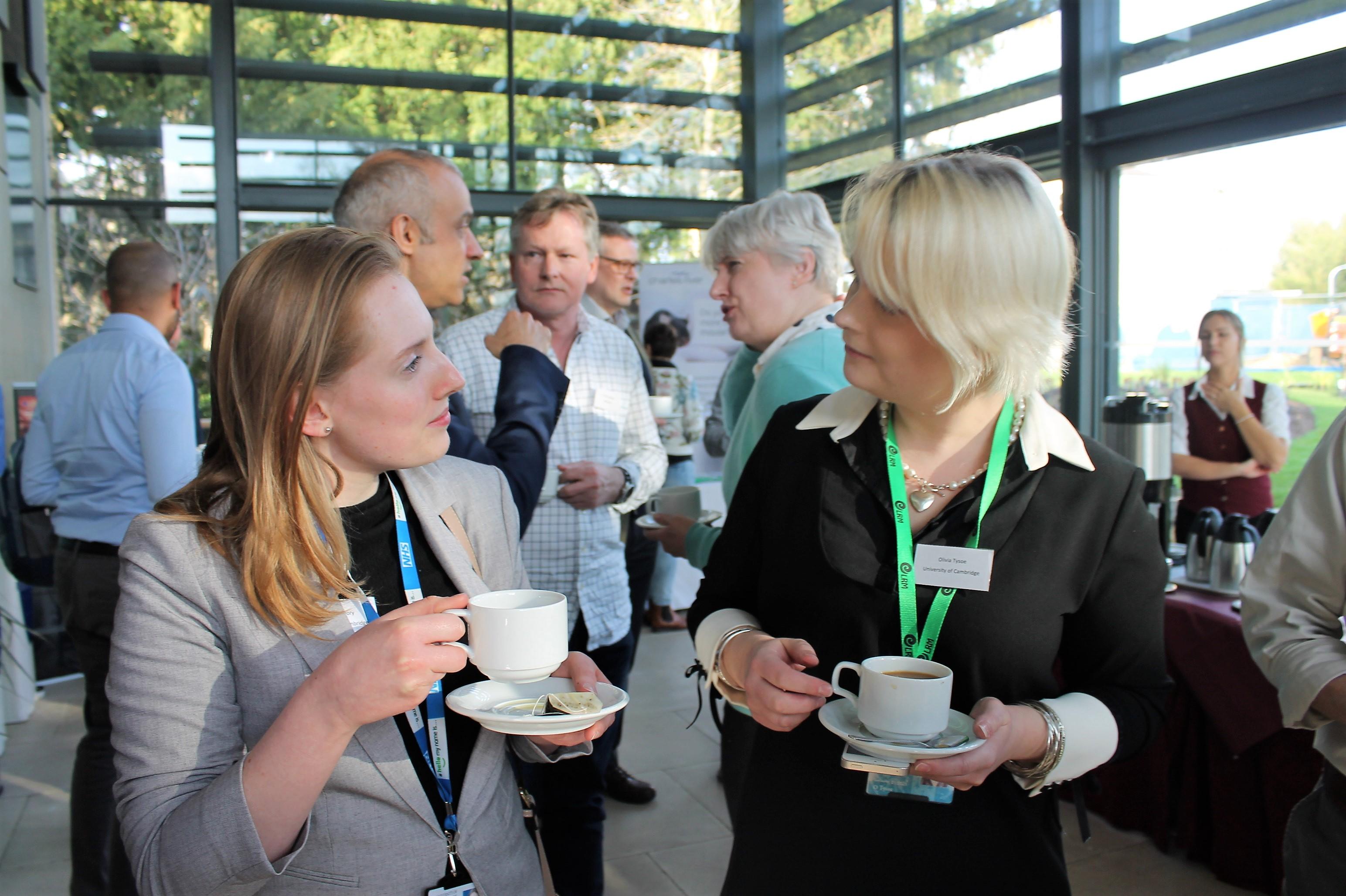 Delegates networking at the UK Humanised Mouse Symposium