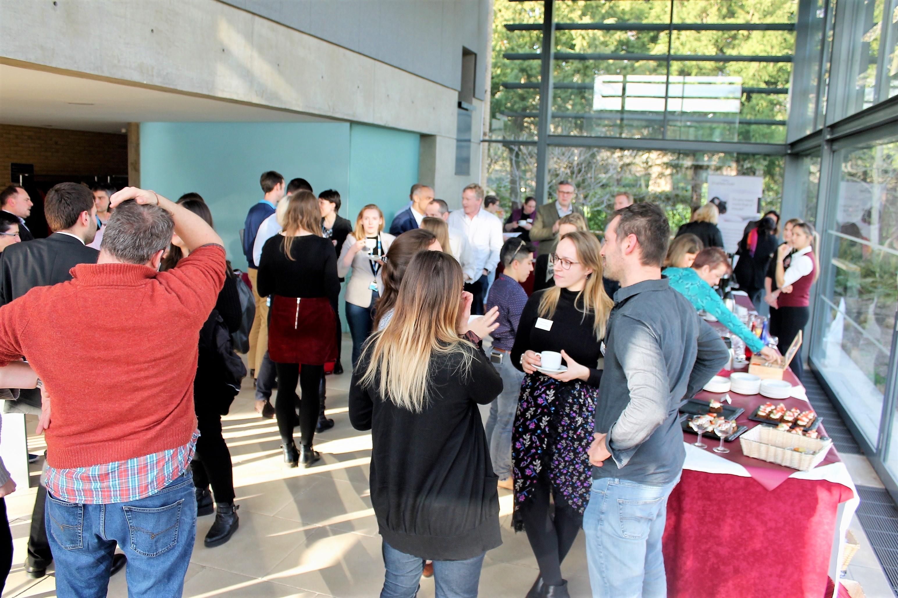 Refreshment break at the UK Humanised Mouse Symposium